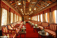Lounge in Palace on Wheels Luxury Train